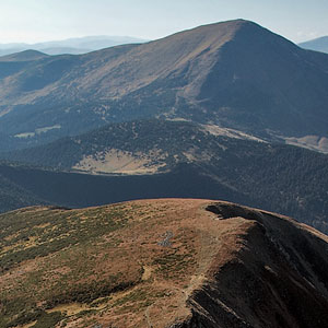 Ascending Hoverla and Khomyak